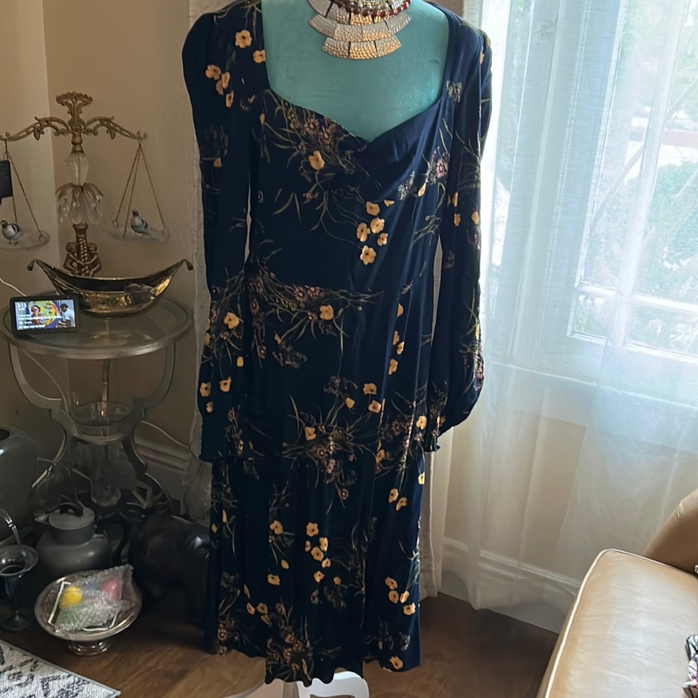 Reformation floral MIDI dress
